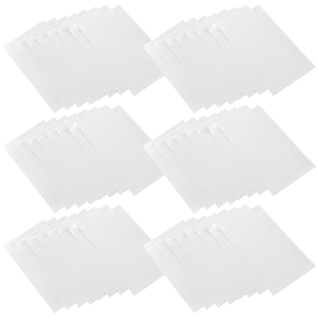 OULII 100 Pcs Sacs à Collation en Papier Sacs en Papier Alimentaire Blanc Support de Rangement Jetable