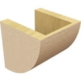 thumbnail image 5 of 6"W x 6"D x 6"H Wide Durham Rough Cedar Woodgrain TimberThane Corbel, Primed Tan, 5 of 6