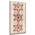 thumbnail image 2 of Crafted Creations Brown and Beige Star of David X Rectangular Wall Art Decor 36" x 18", 2 of 3