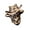White copper, variant on Cattle Head Metal Charm Ornament For Keychains Jewelry Making Handmade Craft