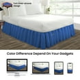 thumbnail image 4 of SGI Bedding 16 Inch Ruffled Bedskirt | Microfiber Ruffled Bed Skirt | Fade-Resistant, Wrinkle-free, Anti-static, Decorative, Extra Storage Space, Clutter-Free |Olympic Queen, Egyptian Blue, 4 of 8
