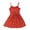 Red, variant on Coerni Kids Girl Summer Dress 4T 5T 6T 7T Little Girl Sumdress Sleeveless V Neck Dots Print Button Front Belted Dress