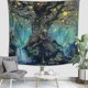 thumbnail image 1 of Wall Hanging Tapestry, Tree Of Life In Psychedelic Forest Under Star Moon Night, 1 of 5