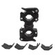 thumbnail image 1 of Soporte Fijo Para Luz De Bicicleta, Rotación De 360 ​​grados Diseño De Desmontaje Rápido Antorcha Estable Clip De Linterna Buenos Accesorios Para Equipos De Ciclismo Cergrey Negro, 1 of 8