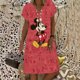 thumbnail image 3 of Disney Minnie Mickey Mouse vestidos de mujer Nuevo verano mujeres manga corta mini vestido casual fiesta noche cuello pico sexy vestido, 3 of 5