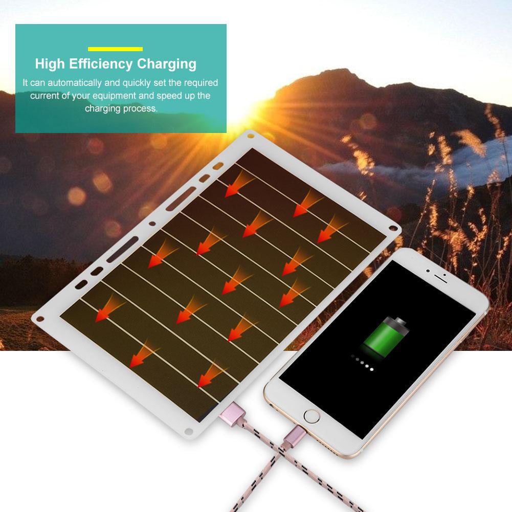 OTVIAP Portable 10W 2000mAh USB Solar Panel Mobile Power Charger Outdoor Charging Board for