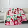 thumbnail image 1 of Mainstays Cozy Throw Cherry, 1 of 8