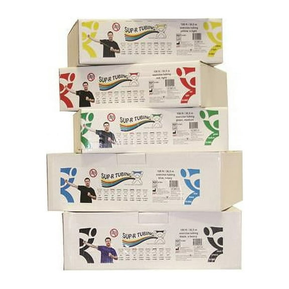 Sup-R-Tubing latex-free tubing, 100 feet, 5 pc set (yellow through black)