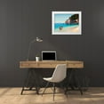 thumbnail image 3 of Galasso, Adriano 32x25 White Modern Wood Framed Museum Art Print Titled - Baia mediterranea, 3 of 4