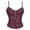 Red, variant on Vintage Floral Lace Corset, Women's Strapless Underbust Waist Cincher with Front Zipper & Steel Boning, Halloween Costume Layering & Shapewear, 1 PC White S