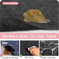 thumbnail image 6 of Lifestance Faux Leather Placemats Set of 6, Waterproof Heat Resistant Non Slip Dining Table Mats, 17x12 inch Rectangle Black, Indoor Outdoor Use, 6 of 10