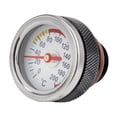 thumbnail image 4 of Medidor de temperatura del motor Medidor de aceite de motocicleta para barcos coches marinos Auto camión lente transparente M20x1.5 0 a 200  degreeC medidor negro, 4 of 8