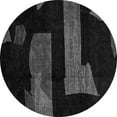 thumbnail image 1 of Ahgly Company Indoor Round Oriental Gray Modern Area Rugs, 4' Round, 1 of 4