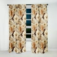 thumbnail image 2 of Designart "Elegance In Rustic Brocade III" Floral Blackout Curtain Panels, 2 of 4