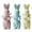 Mixed A (Pink+Yellow+Blue), variant on 1PC Easter Flocked Bunnies Figurine with Bow tie, Pastel Flocking Rabbit Tabletop Ornament for Easter Centerpieces for Spring Home Office Table Decor, Party Supplies Gifts for Friends