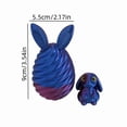 thumbnail image 3 of hulanddfd 3D Printed Easter Eggs, Prefilled Easter Egg with Bunny Inside Easter Basket Stuffers Home Office Desk Tabletop Decor Easter Party Gifts, 3 of 5