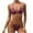 Red, variant on WREESH Womens Two Piece Swimsuit Metal Ring Bikini Set Halter New Swimsuit Printed Bikini Swimsuit Beach Bathing Suit Red