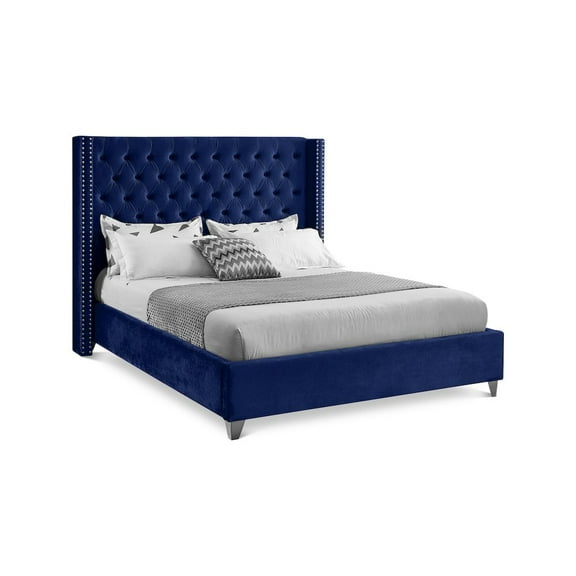 Aiden Velvet Platform Bed