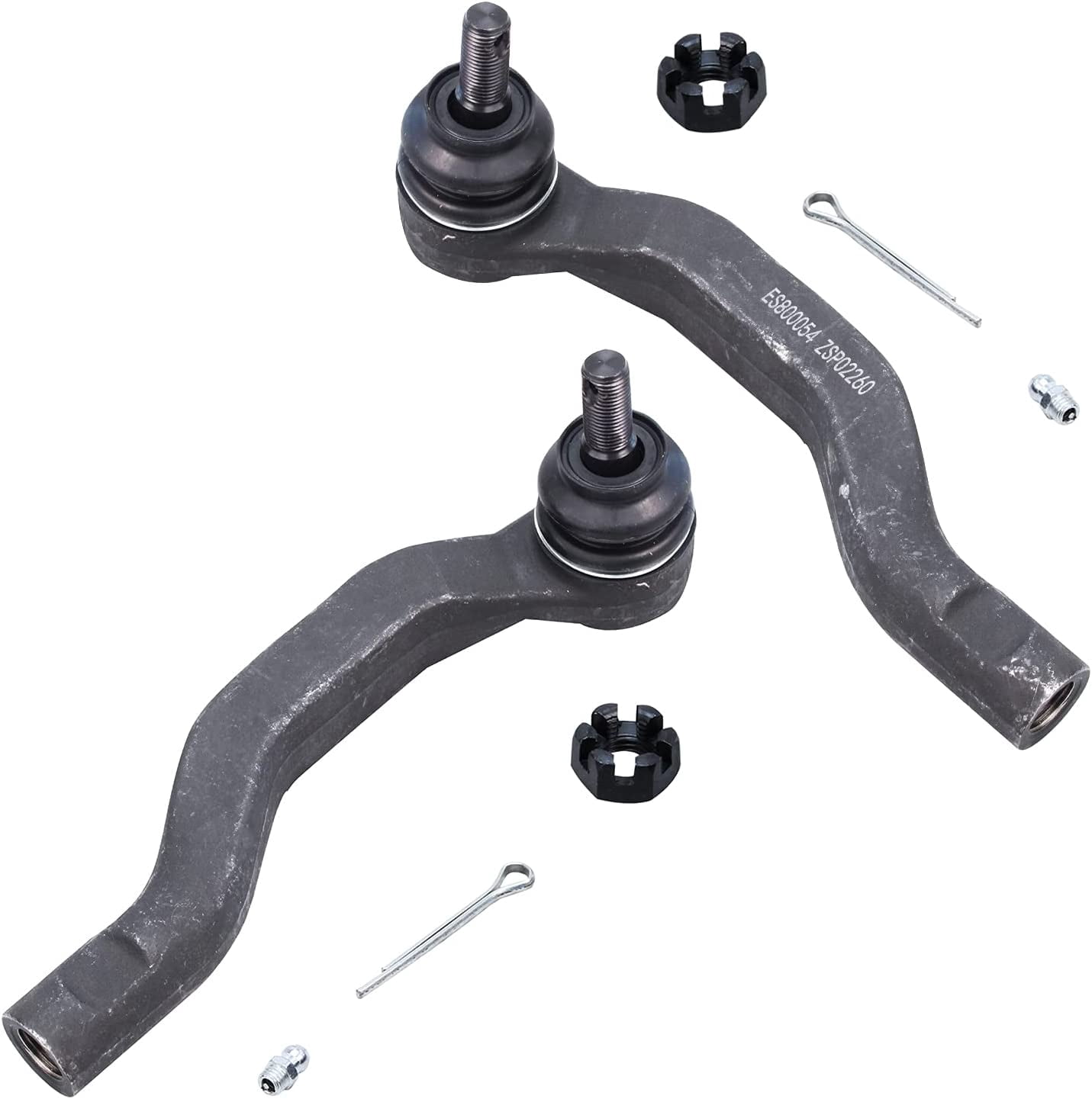 Detroit Axle - Front 10pc Suspension Kit for 2006-2018 Toyota Rav4, 4 Outer and Inner Tie Rod Ends 2 Lower Ball Joints 2 Stabilizer Sway Bar Links 2 Boots Bellows Replacement