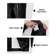 thumbnail image 5 of Bomber Jacket Mens Windproof Casual Windbreaker Softshell Zip Up Fashion Work Dress Winter Coat with Pockets Black M, 5 of 9