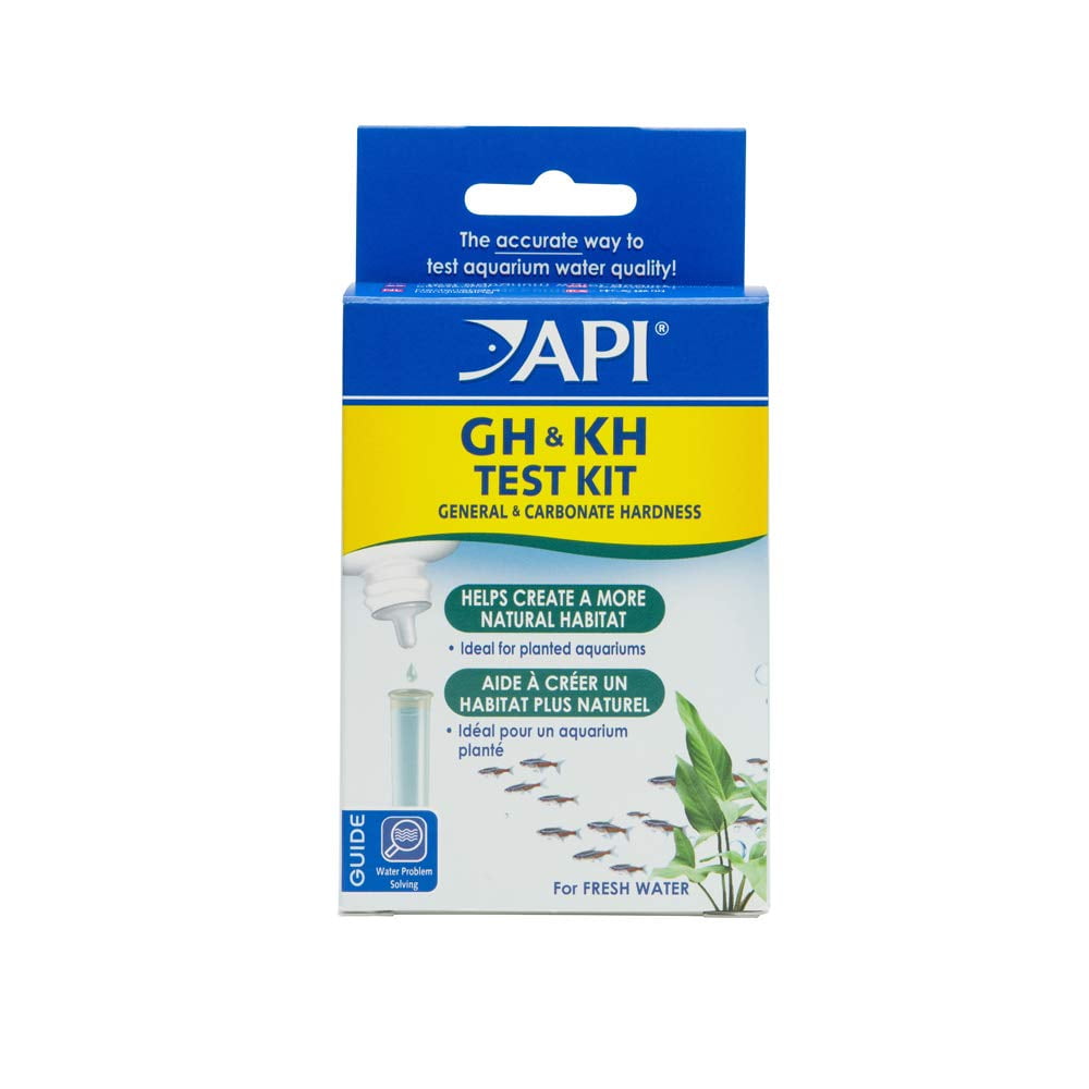 Kit de prueba de agua API GH & KH TEST KIT para acuarios de agua dulce ...