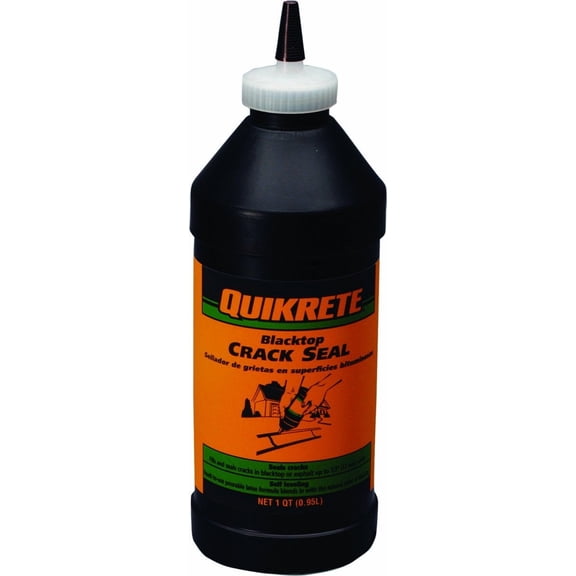 Quikrete Blacktop Crack Sealer - Latex Asphalt Sealant - 1 Qt, Black