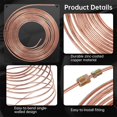 thumbnail image 4 of Brake Line Tubing Kit, 25ft Zinc-Coated Copper Brake Pipe, 3/16" Tubing Coil Roll with 16 Assorted Fittings, Non-Magnetic Automotive Replacement Brake Line, 4 of 6