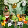 thumbnail image 3 of LNKOO 7 Pieces Jungle Animals Centerpieces Wild Animals Honeycomb Party Supplies 3D Jungle Themed Birthday Decorations Animal Cutouts for Baby Shower Wedding Theme Party, 3 of 6