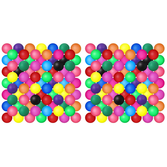 50 pelotas de tenis de mesa lavables de 40 mm, multicolor. Pelotas