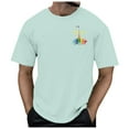 thumbnail image 4 of Playeras Lisas Para Hombre, Camiseta De Manga Corta Sin Mangas Para Deportes Al Aire Libre, De Verano, Para Hombre, Con Estampado De Cocotero, 4 of 4