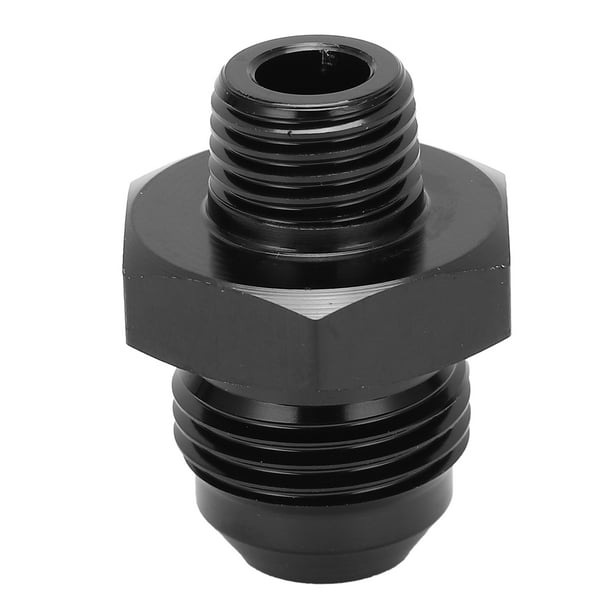8 AN To 1/4 NPT Adapter, Fuel Line Connector Black Anodized For Car