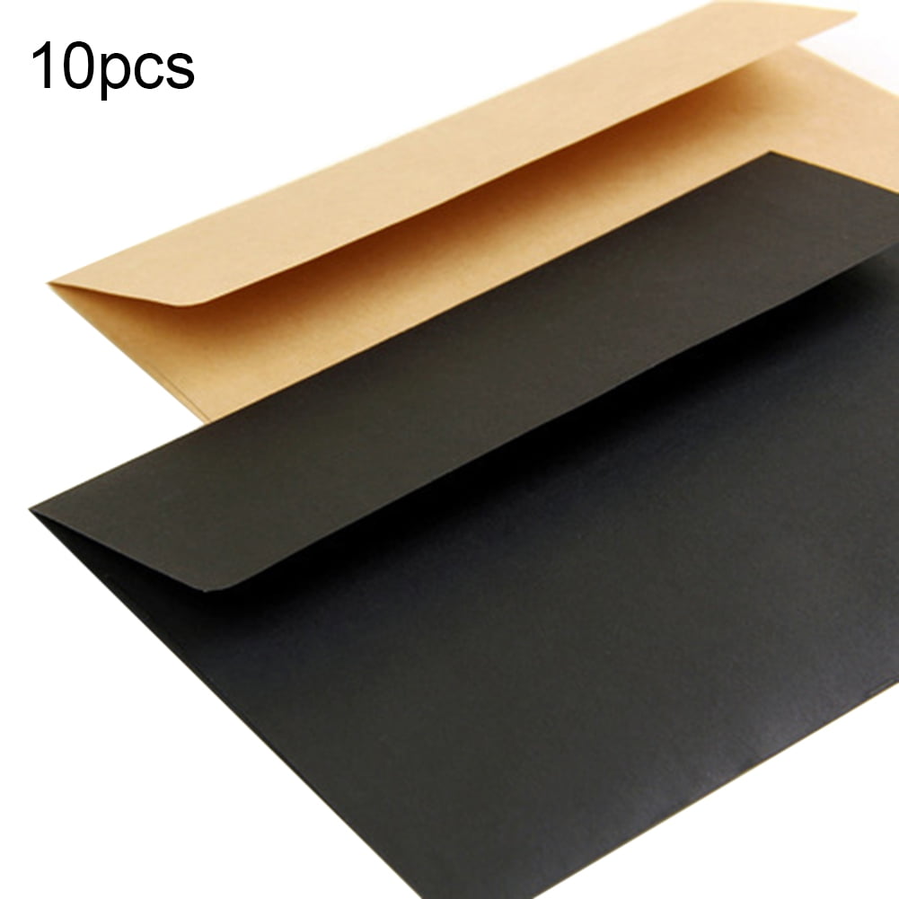 10Pcs Vintage Kraft Paper Letter Envelopes DIY Greeting Card