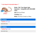 thumbnail image 2 of Brake / Tail / Turn Signal Light Connector - Compatible with 2006 BMW 325xi, 2 of 2