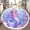 Color 3, variant on Washable Non Slip 6ft Round Rug, Floral Blue Reading Tapestries Book Lovers School Library Reading Nook Circle Area Rugs with Tassels Carpet for Nursery Bedroom Living Room Playroom Tent Rug