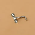 thumbnail image 3 of Dsseng 5 Pcs Nose Rings L Shaped Nose Studs 20G Shiny Nose Screws Rings Set Great Gift for Women, 3 of 9