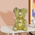 thumbnail image 2 of SDNall Small Decorative Mirror, Small Mirror with Lights, Large Mirror with Lights, Mirror Bear Decorative Mirror Bear Reflective Decorative Ornament Small Bear Large, 2 of 6