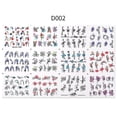 thumbnail image 1 of Nail Art Watermark Sticker Set 12 Sheets, A Set Of Butterfly, Fruit Lace, Colorful Flower Nail Stickers, 1 of 3