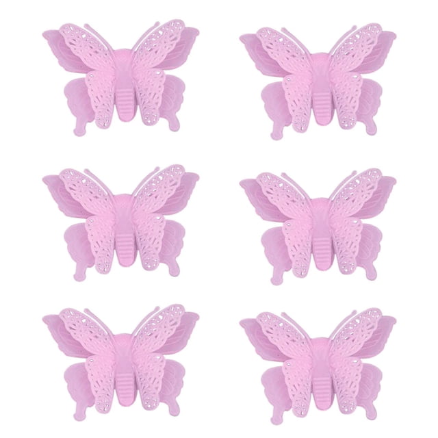 Adhesivo de pared fluorescente HUOGUO 3D con forma de mariposa luminosa hueca