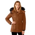 thumbnail image 4 of Women's Solid Color Winter Down Jacket with Detachable Hood, 4 of 9
