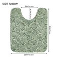 thumbnail image 5 of Yayeee Bath Mat for Bathroom Floor Set of 2 Non Slip Soft Absorbent Rugs, Retro Green Abstract, 5 of 7