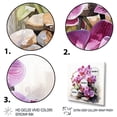 thumbnail image 3 of Designart "Beauty of Orchids in Purple I" Floral Wall Art - Traditional Purple Orchid Entryway Wall Art Print, 3 of 6