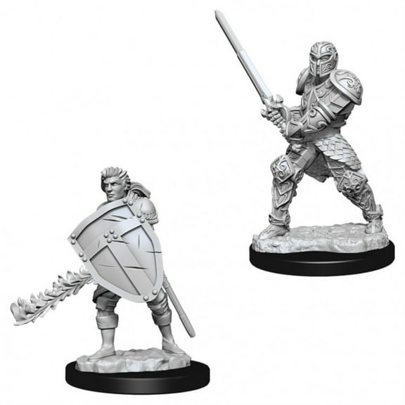 WizKids WZK73673 Dungeons & Dragons Nolzurs Marvelous Male Human Fighter W8 Miniatures
