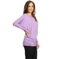 thumbnail image 2 of Moa Collection Women's Trendy Style Dolman Long Sleeves Solid Top, 2 of 3