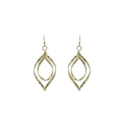 Time and Tru Gold Tone Twist Hoop Earrings