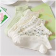 thumbnail image 4 of Women's 3-Pack Minimalist Knit Ankle Socks Mixed Pattern Design Soft Cotton Low-Cut Style, 3 pairs-A, 4 of 6