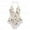 White, variant on Women Printing Lace Stain Bow Lingerie Bodysuit Backless Pajamas Silk Jumpsuit