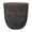Vintage Black, variant on STONE LITE Concrete-look 12.2 x 12.2 x 12.4 egg-shape Black Plastic Plant Pot with Drainage Holes