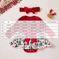 thumbnail image 4 of OJSFQUFP Girls' Winter and Christmas Cute Long Sleeved Velvet Dress and Hair Set, 4 of 7