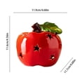 Ceramic Red Apples Ornaments Night Lights With Button Battery For Home ...