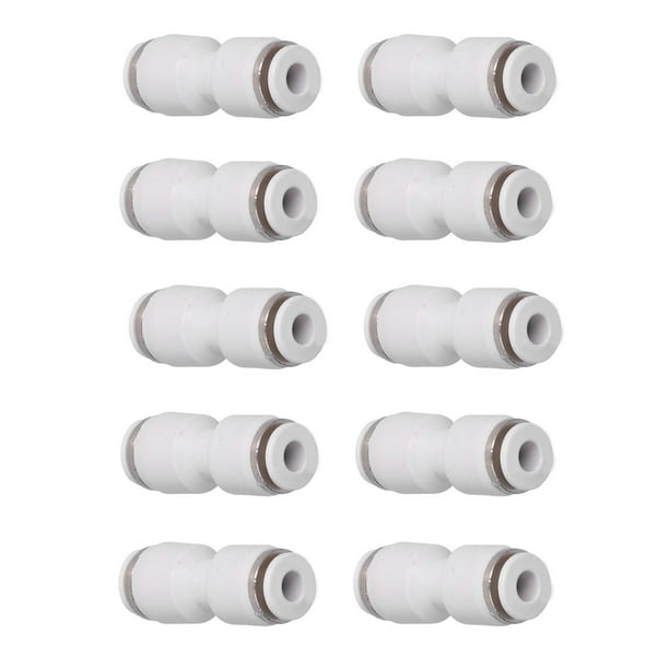 Push Connect Fittings, Quick Release Plastic PBT Straight Air Line Fittings Lightweight For Air